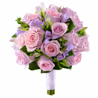 Свадебный букет №4 из роз и фрезии